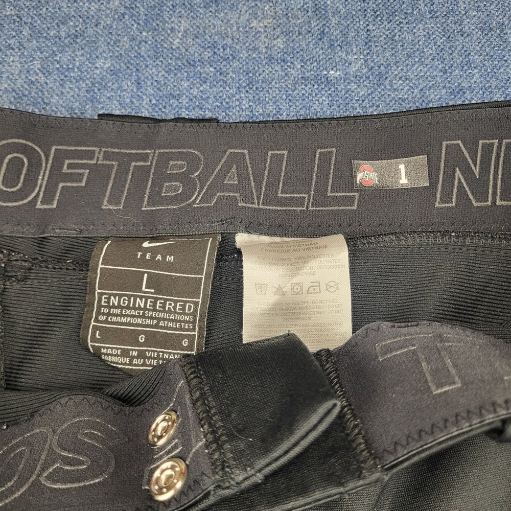 Nike Team Ohio State Buckeyes Softball Pants Black Womens Large Cropped Knickers - Picture 8 of 10